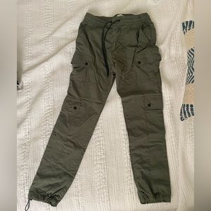 green cargo pants